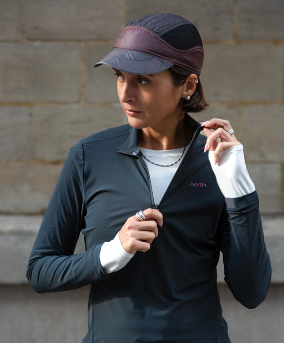 high-performance 1/2 zip tee